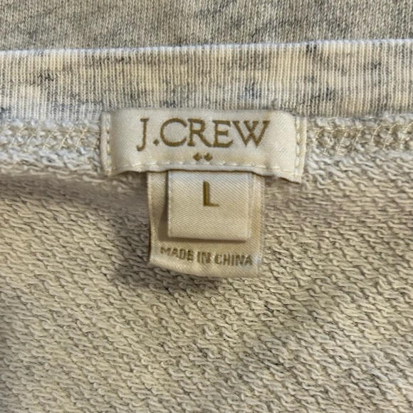 J. CREW “Vintage” Metallic Foiled Geo Print Sweatshirt - Picture 7 of 7